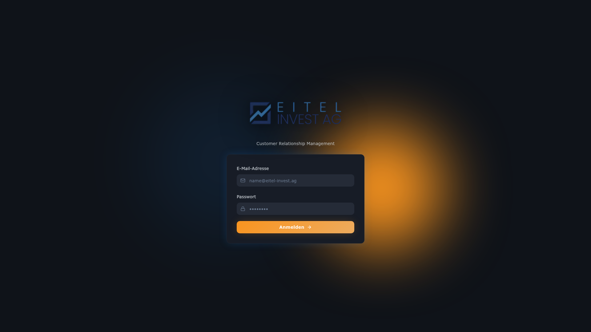 Eitel Invest CRM — homepage preview